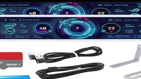 8.8 Inch IPS Type C Secondary Screen USB-C Interface Computer Monitoring CPU GPU RAM Dislpay Smart S