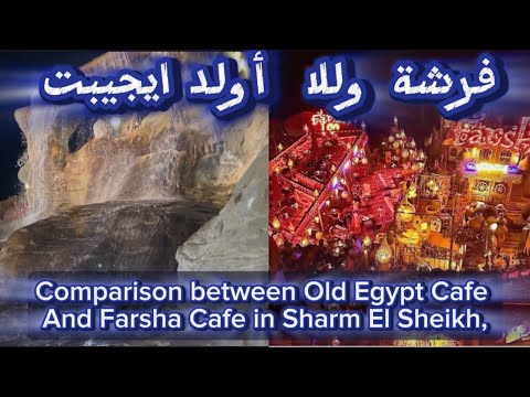 مقارنة بين كافيهات فرشة وأولد ايجيبت شرم الشيخ