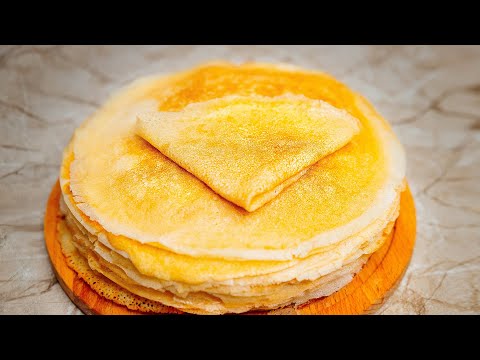 Безупречные блины, которые получаются всегда и у всех! Любимые блинчики 🥞🥞🥞