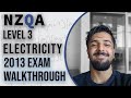 2013 NCEA Level 3 Electricity Physics Exam Walkthrough
