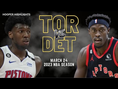 Toronto Raptors vs Detroit Pistons Full Game Highlights | Mar 24 | 2023 NBA Season