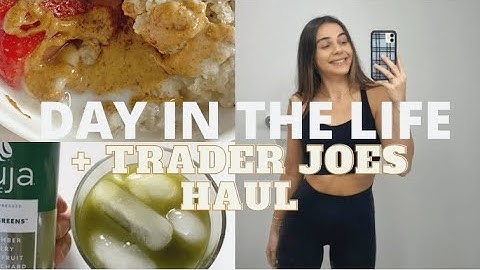vlog: HUGE TRADER JOES HAUL, apartment updates, & simple + easy recipes