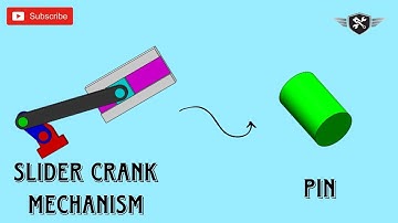 Slider Crank mechanism in Solidworks|Pin|AutoCAD|3D model#akd #tutorial #cad