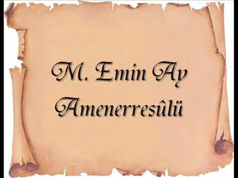 M.EMİN AY AMENERRASÜLÜ