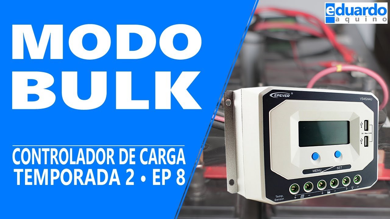 Estágios de Carga de Bateria e MODO BULK no Controlador de Carga MPPT