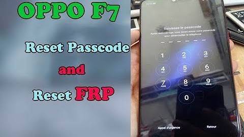 Oppo F7 reset password - MRT dongle oppo F7 Hard reset