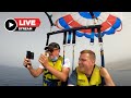 🔴 Parascending LIVE in Tenerife 500ft in the Air!