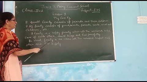 2nd evs (lesson 3 my family)