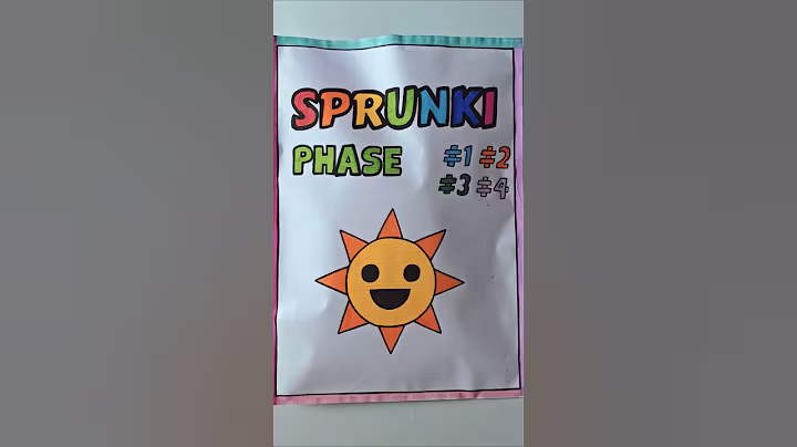 SPRUNKI Mr.Sun | ASMR Phase 1vs2vs3vs4 squishy 🌞#shorts #blindbag #papercraft #sprunkiincredibox
