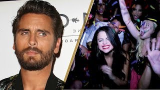 Scott disick creeping on selena gomez at her birthday party!?