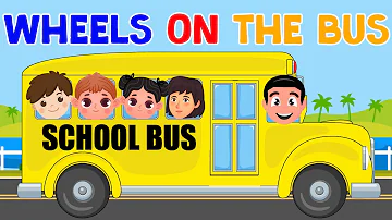 Wheels on the Bus Remix | Nursery Rhymes and Kids Songs | School Bus