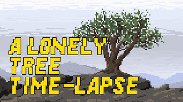 A lonely tree - Pixel art time-lapse