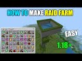 How To Make Raid Farm In Minecraft 1.18+ | Simple And Easy Raid Farm
