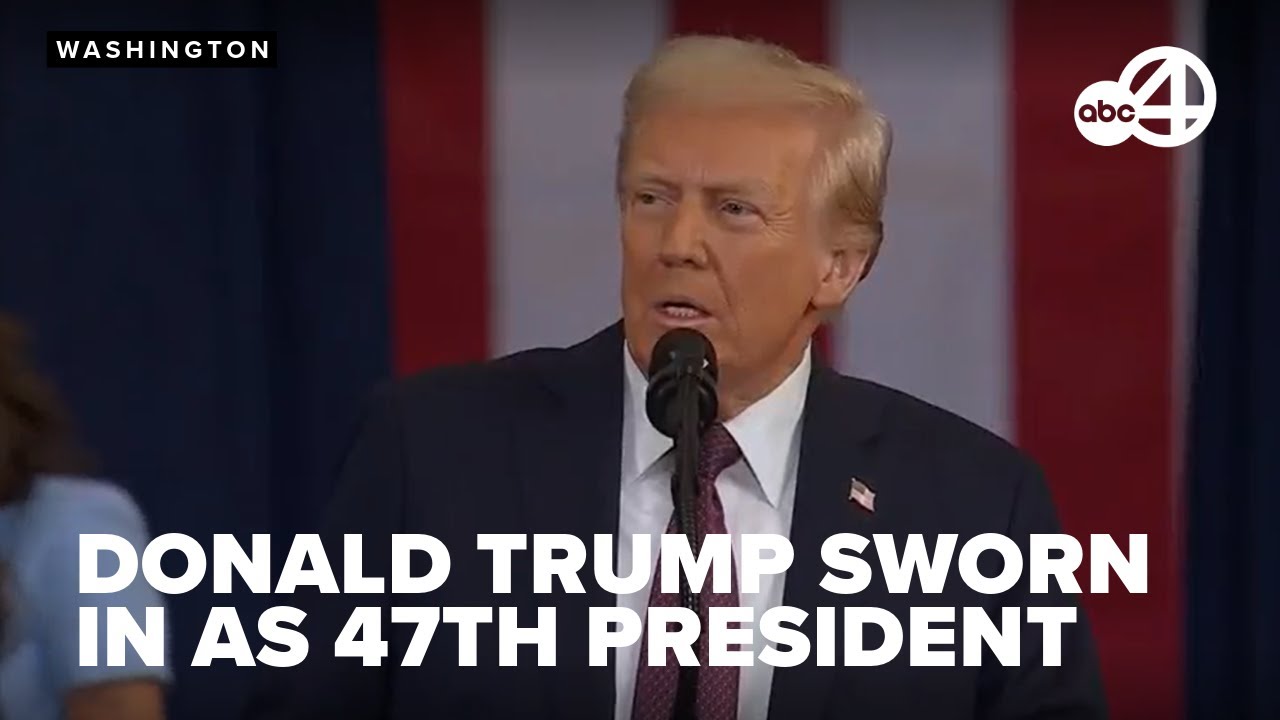 Donald Trump and JD Vance sworn in as President and Vice President of ...