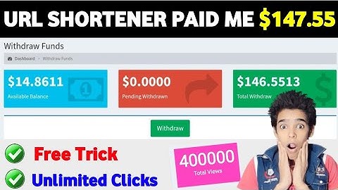 URL shortener unlimited clicks 2023 | (Earn $10 Daily) Best link shortener to make money