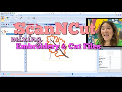 ScanNCut - PES to FCM and Back Again - Mixing Embroidery & Cut Files