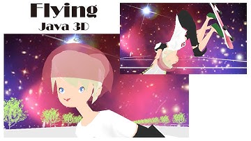 Java 3D: Flying Human Tinker Bell is doing the 900 (2 and a Half Spin)/人間ティンカーベルの空飛ぶ2回転半