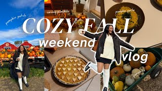 *ULTIMATE* fall vlog ⎸ cozy weekend in my life ⎸ baking, pumpkin pasta & pumpkin patch