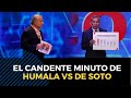 Debate presidencial JNE:  Hernando de Soto y Ollanta Humala protagonizaron intercambio de palabras