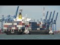 Container ship/ Đưa con tàu chở trên 2000 TEU vào cảng