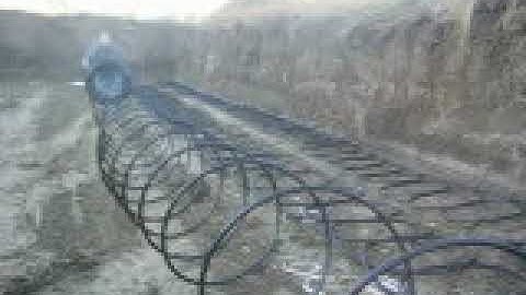 Ground Source Heat Pump Slinky loop layout part 1