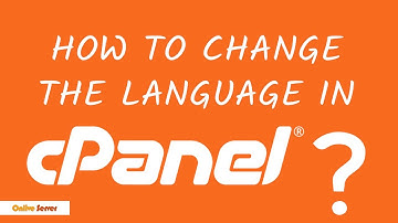 How to change the language in cPanel with @OnliveServer