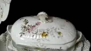 Antique China Haviland Limoges Meadow Visitor