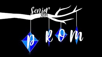 Senior Prom custom animated digital monogram by Projectorgram
