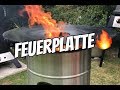Unboxing der Feuerhand Feuertonne Pyron + Feuerhand Pyron Plate Grillplatte + Einbrennen - 030 BBQ