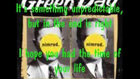 Good Riddance (Time of Your Life) w/ Lyrics - Green Day