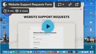 Website Support Requests Form Profile