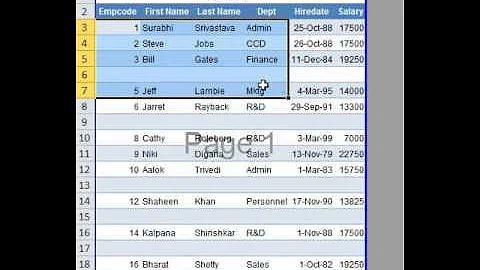 Excel Counting Number of Blank or Empty Cells in a Table