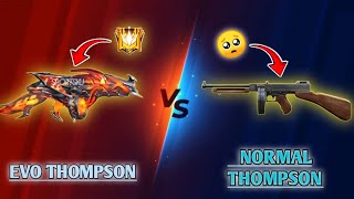 Evo Thompson v/s Normal Thompson compition || #freefiremax