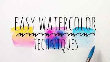 Blending Watercolor Techniques For Beginners