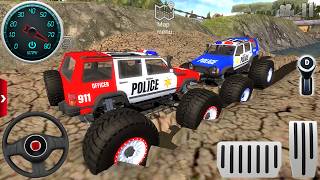 Police Monster Truck Driver Stunt Racing #1 - Impossible Ramp Car Simulator 3D - Android GamePlay screenshot 1