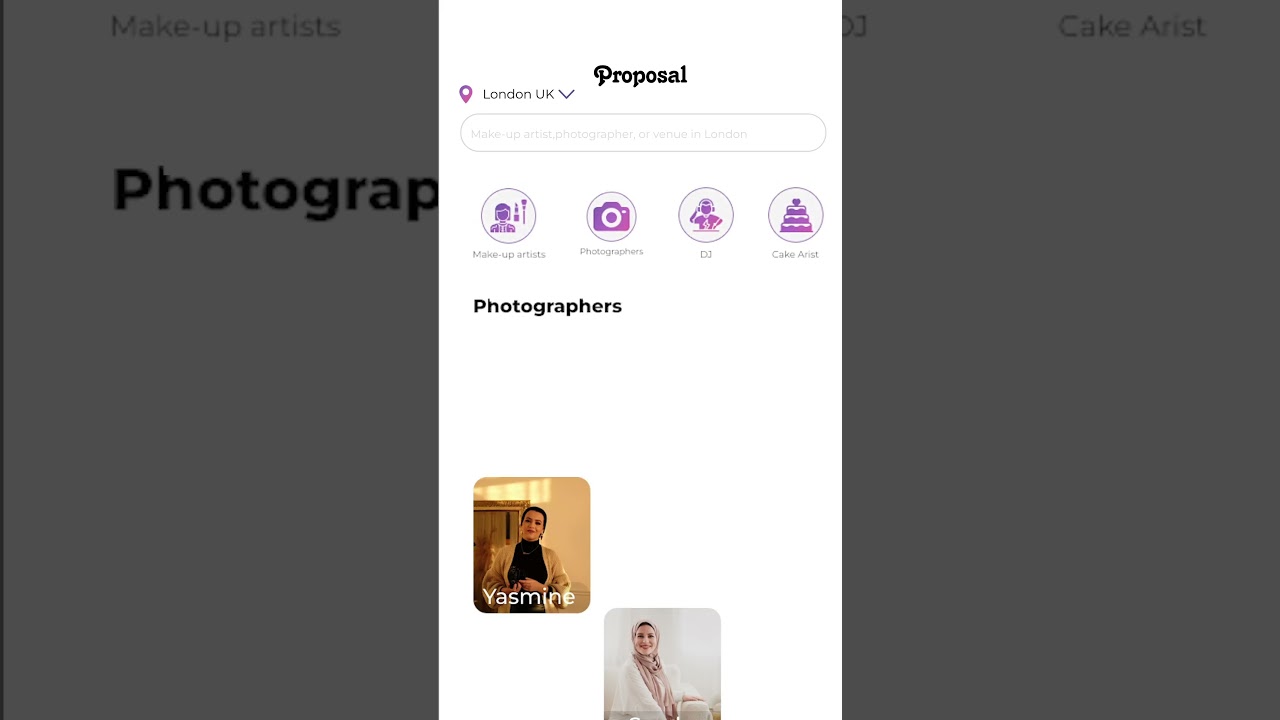 Proposal Muslim Marriage and Wedding Planners App Sign up as a vendor