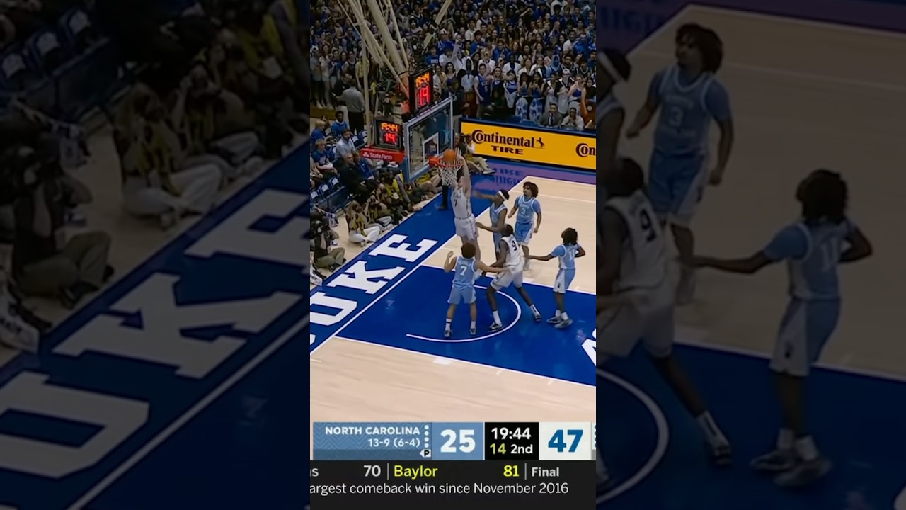 UNC vs Duke Highlights Kon Knueppel 