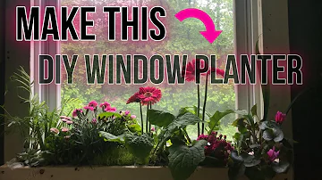 DIY EASY WINDOW FLOWER PLANTER