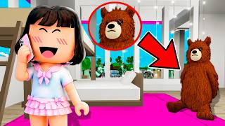 ME DISFRACÉ DE OSITO DE PELUCHE ESPIAR PARA ESPIAR A MI BEBÉ EN Brookhaven Roblox!!