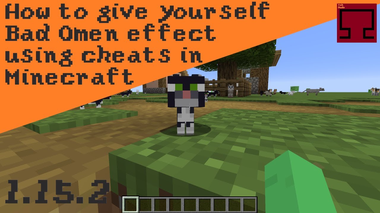 How To Give Yourself The Bad Omen Effect With Cheats Minecraft 1 16 Youtube