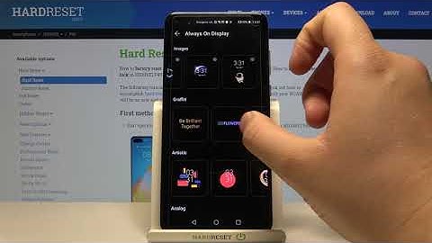 Enable Always On Display – HUAWEI P40 and Lock Screen Features