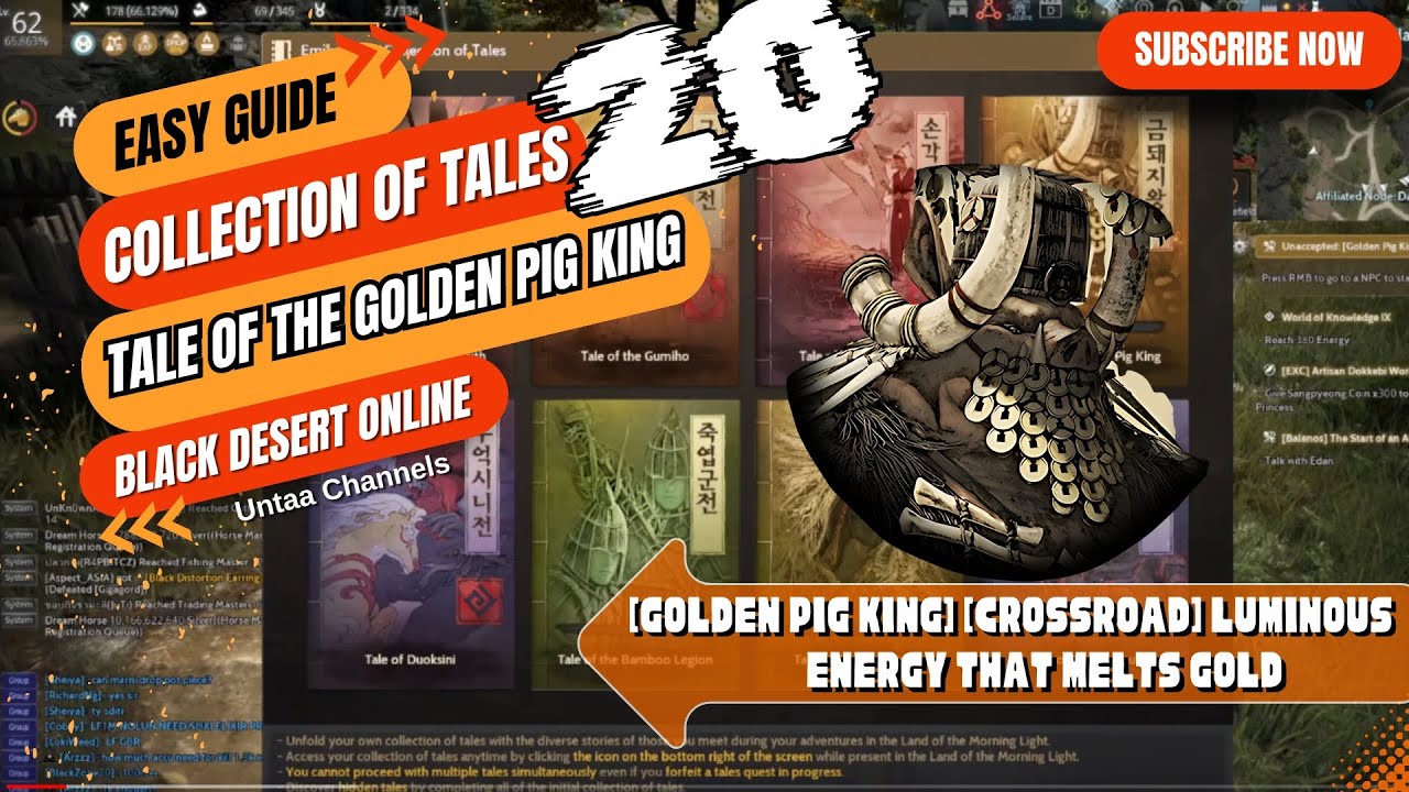 [Golden Pig King] [Crossroad] Luminous Energy that Melts Gold - Black Dessert Online