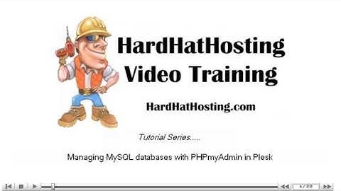 How to manage MySQL Databases with PHPmyAdmin in Plesk 8 Control Panel