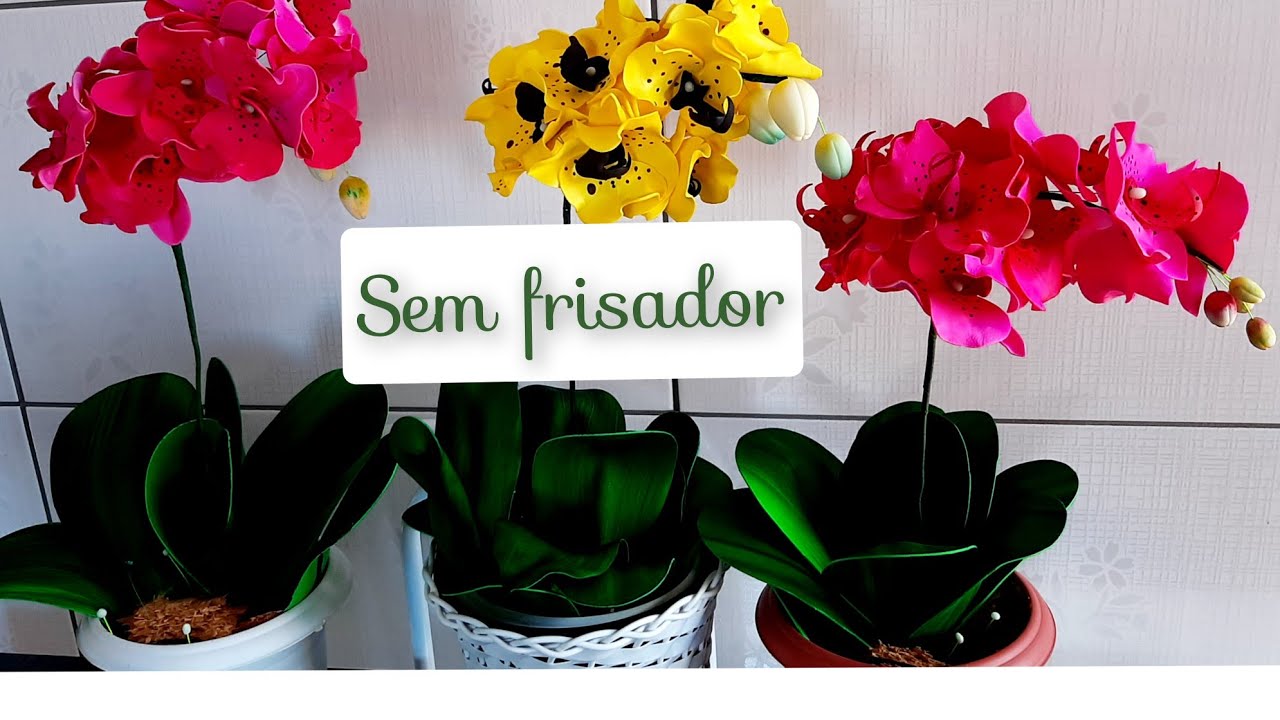 como fazer orquídea sem frisador, desafiei fazer ela com o máximo de economia,