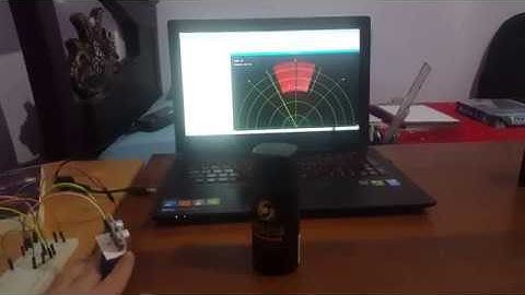 Radar simulation using raspberry pi, servo motor and hc-sr04 ultrasonic sensor