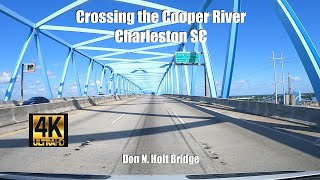 Crossing the Cooper River I-526 Don N Holt Bridge Charleston SC screenshot 2