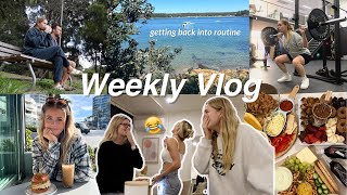 WEEKLY VLOG | getting back into routine/gym, life updates + platter night!