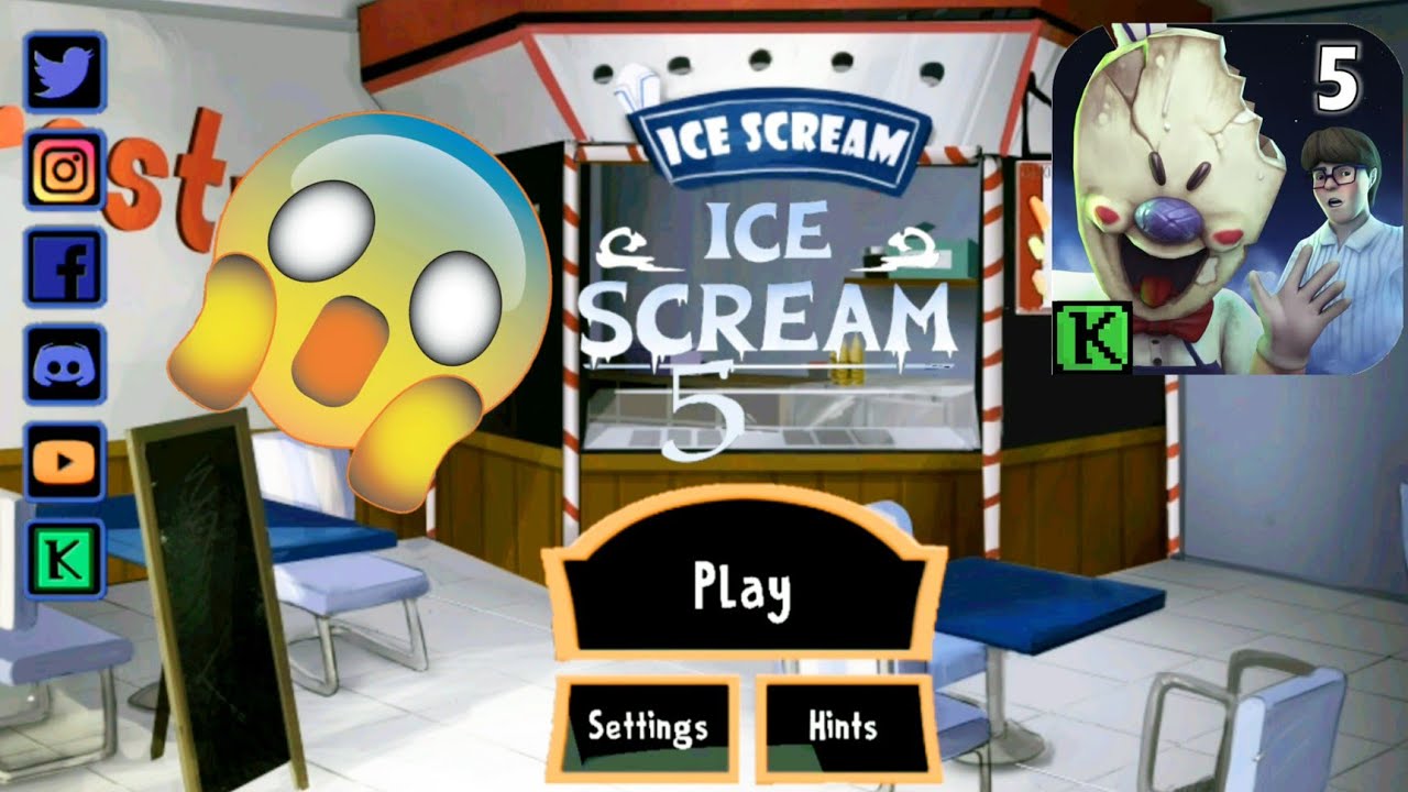 ICE SCREAM 5 MAIN MENU AND GAMEPLAY !!!