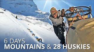 6 Day High Alpine Dog Sledding Adventure | Mountains, Winter Camping & Huskies