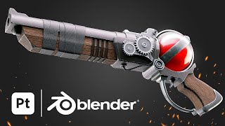 Creating Flask Lock Pistol from Scratch: Blender and Substance Painter Tutorial